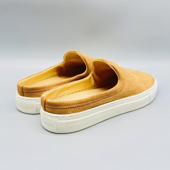 Jenni Kayne Shoes Womens 7 Tan Beige Suede Mule Slip On Slider Sneakers Casual - Picture 9 of 13